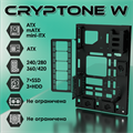 Корпус ATX Cryptone-W с USB, черный - фото 7410